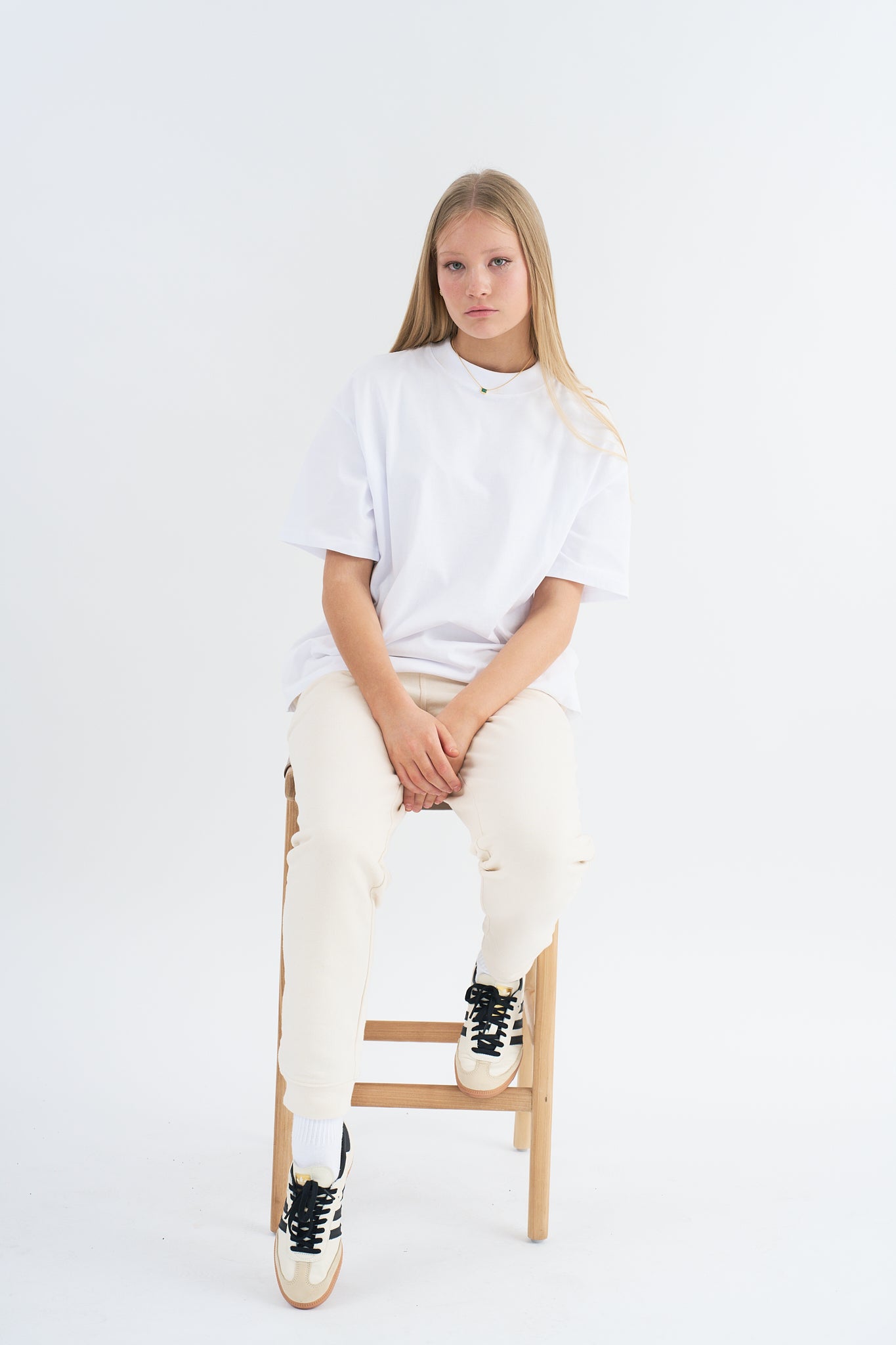 Organic Cotton Oversized High Neck T-shirt for Women