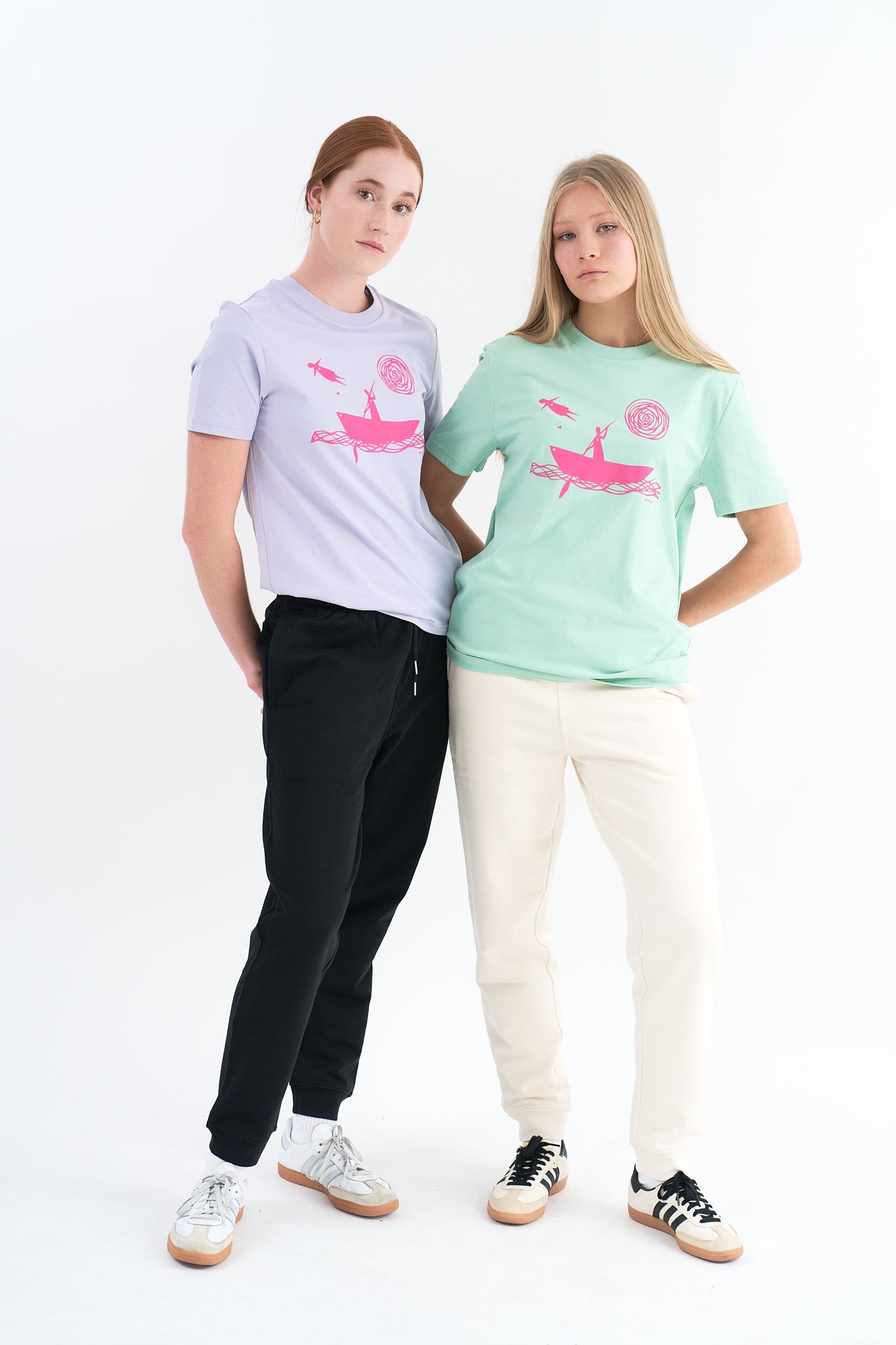 Organic Cotton T-shirt with Anne Gee print