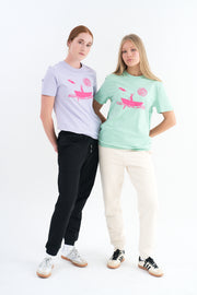 Organic Cotton T-shirt with Anne Gee print