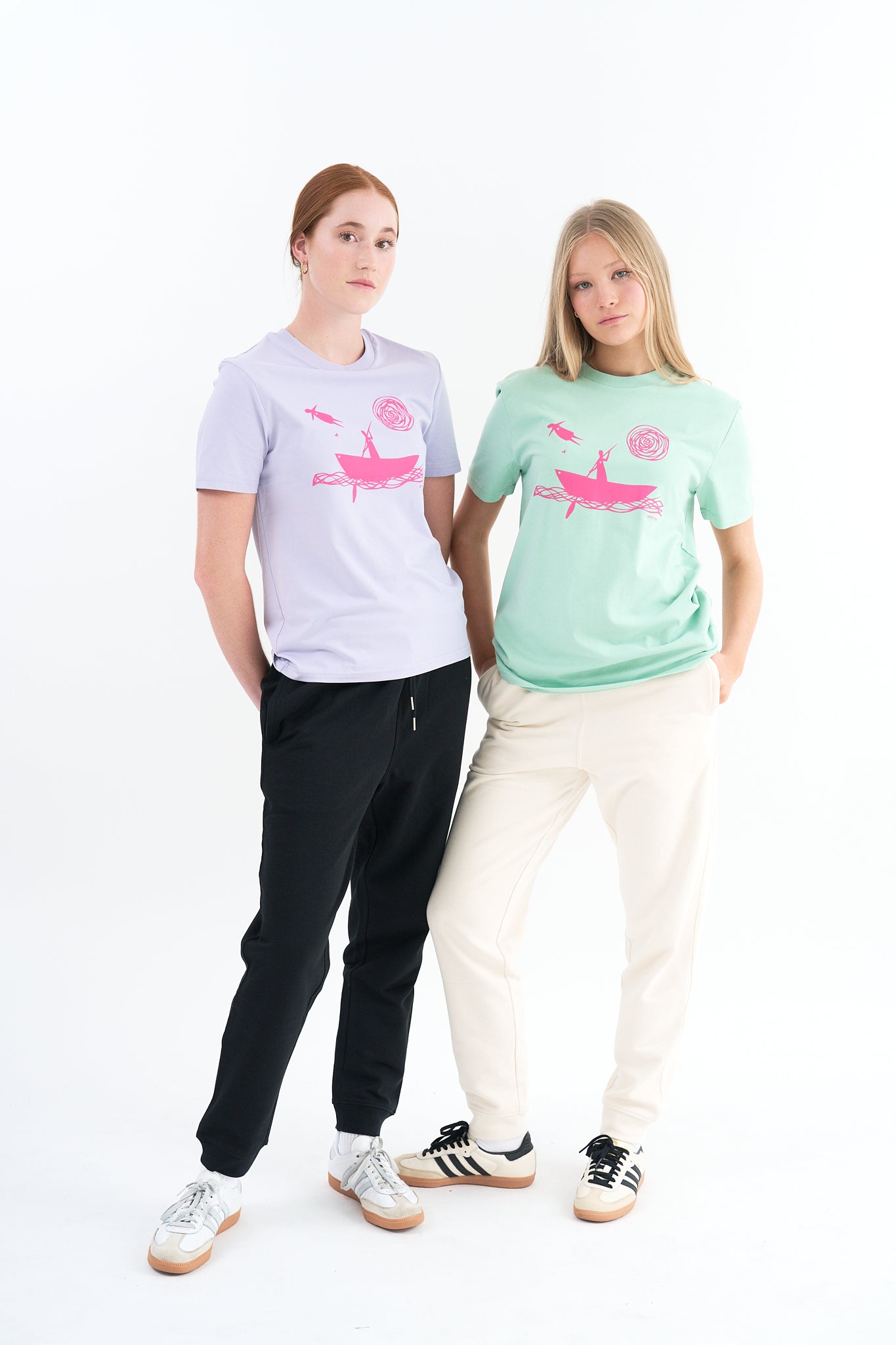 Organic Cotton T-shirt with Anne Gee print