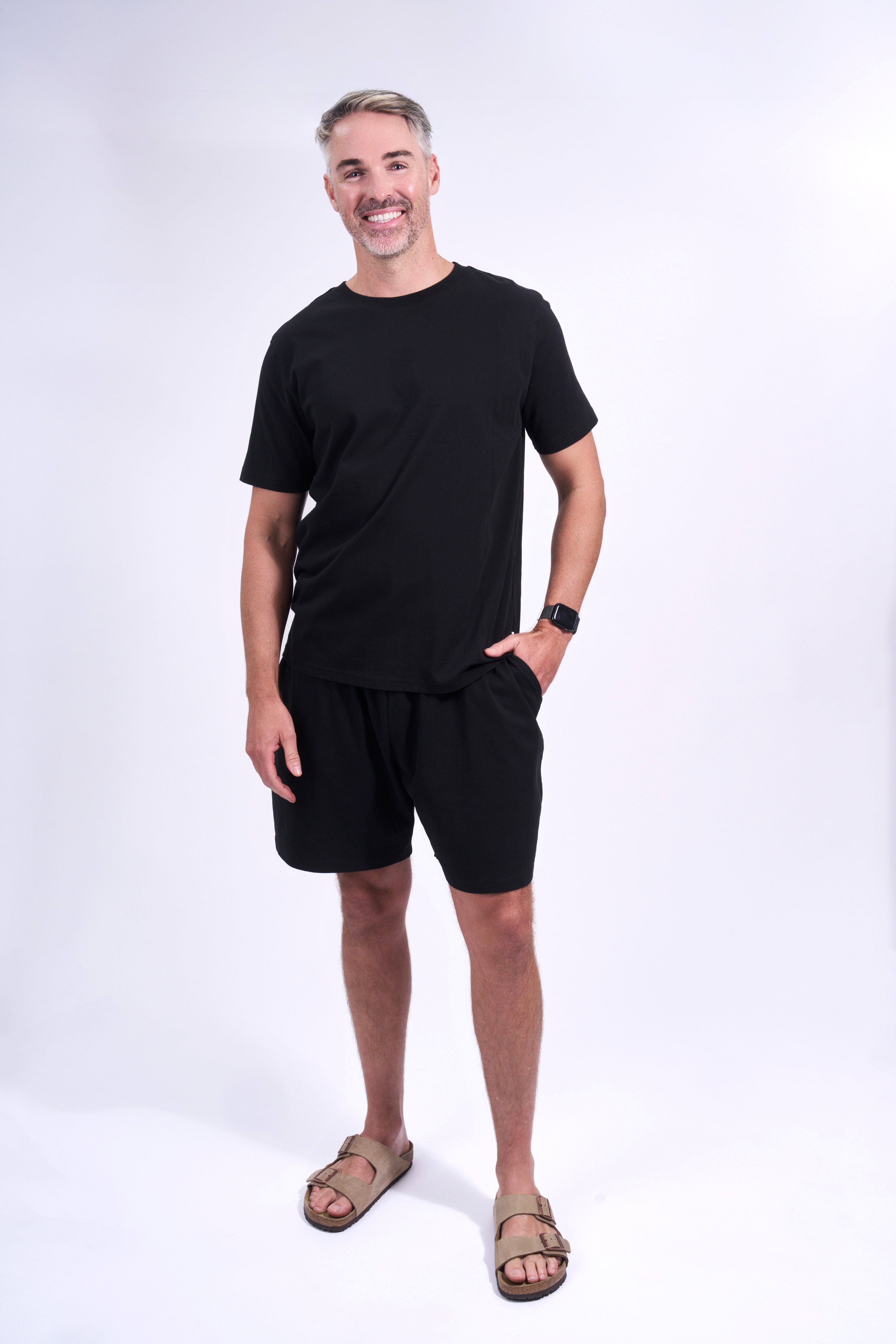 STAPLE Co organic cotton everyday t-shirt and shorts