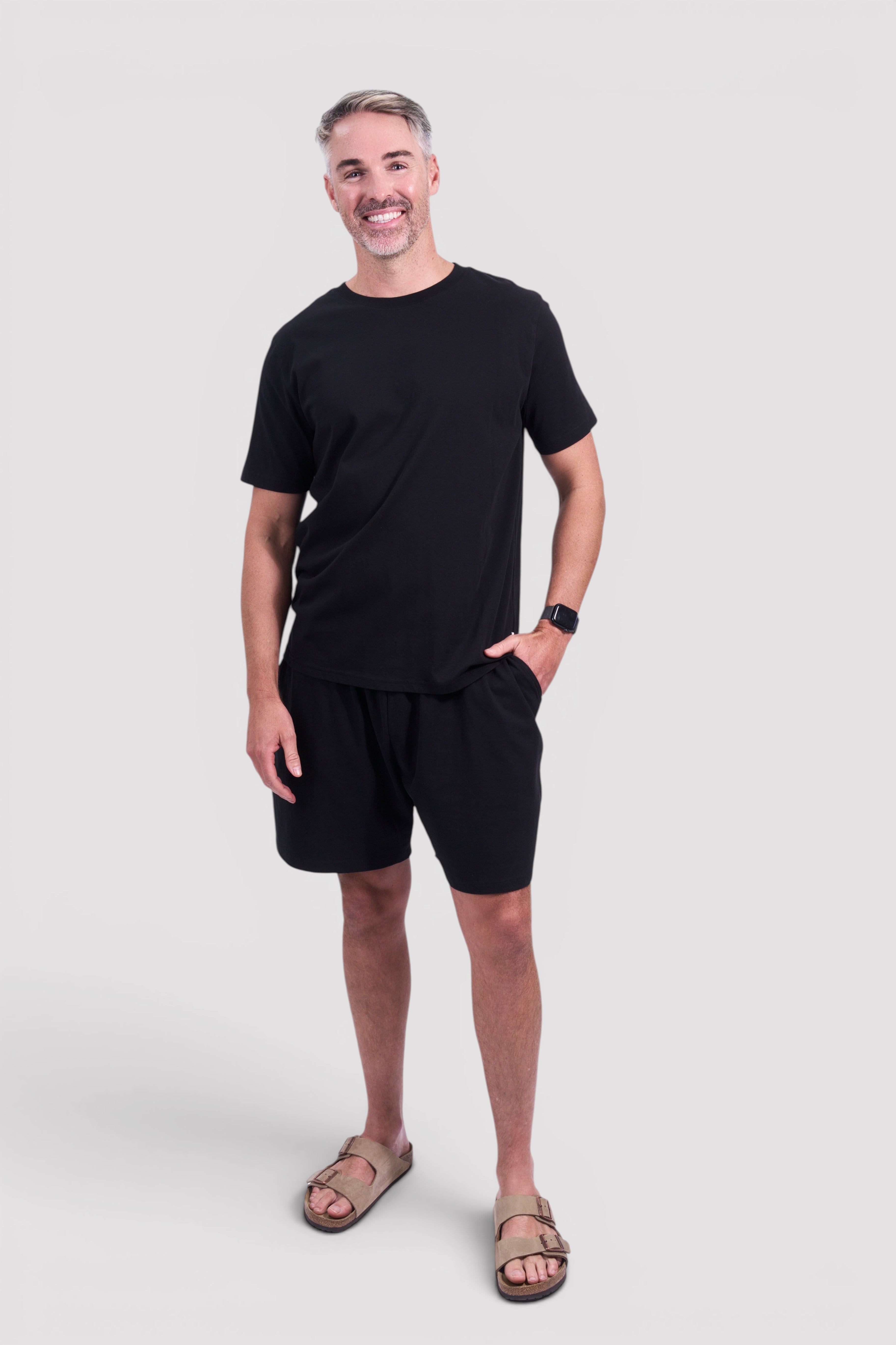 STAPLE Co organic cotton everyday t-shirt and shorts