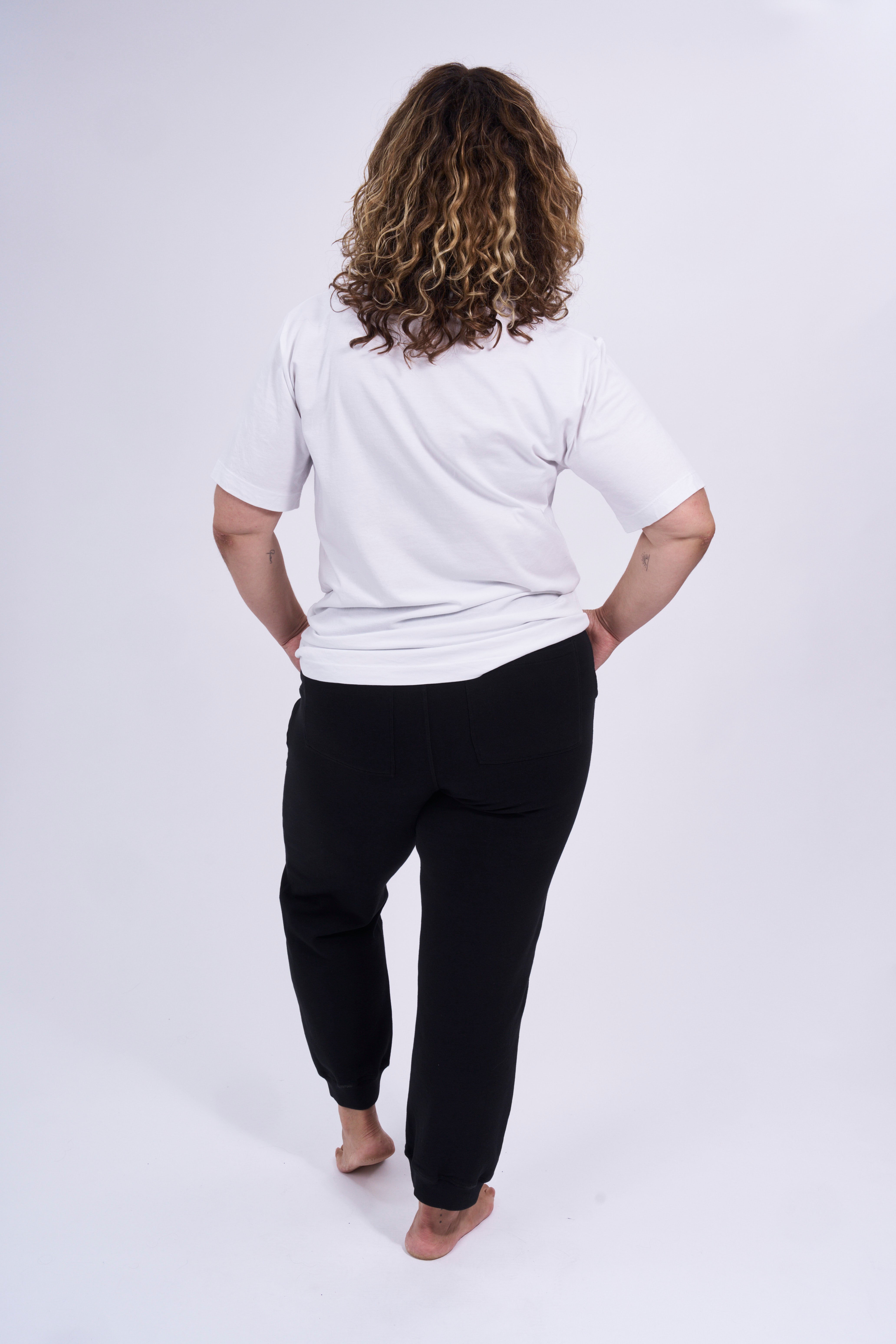 Organic cotton loose fit track pants