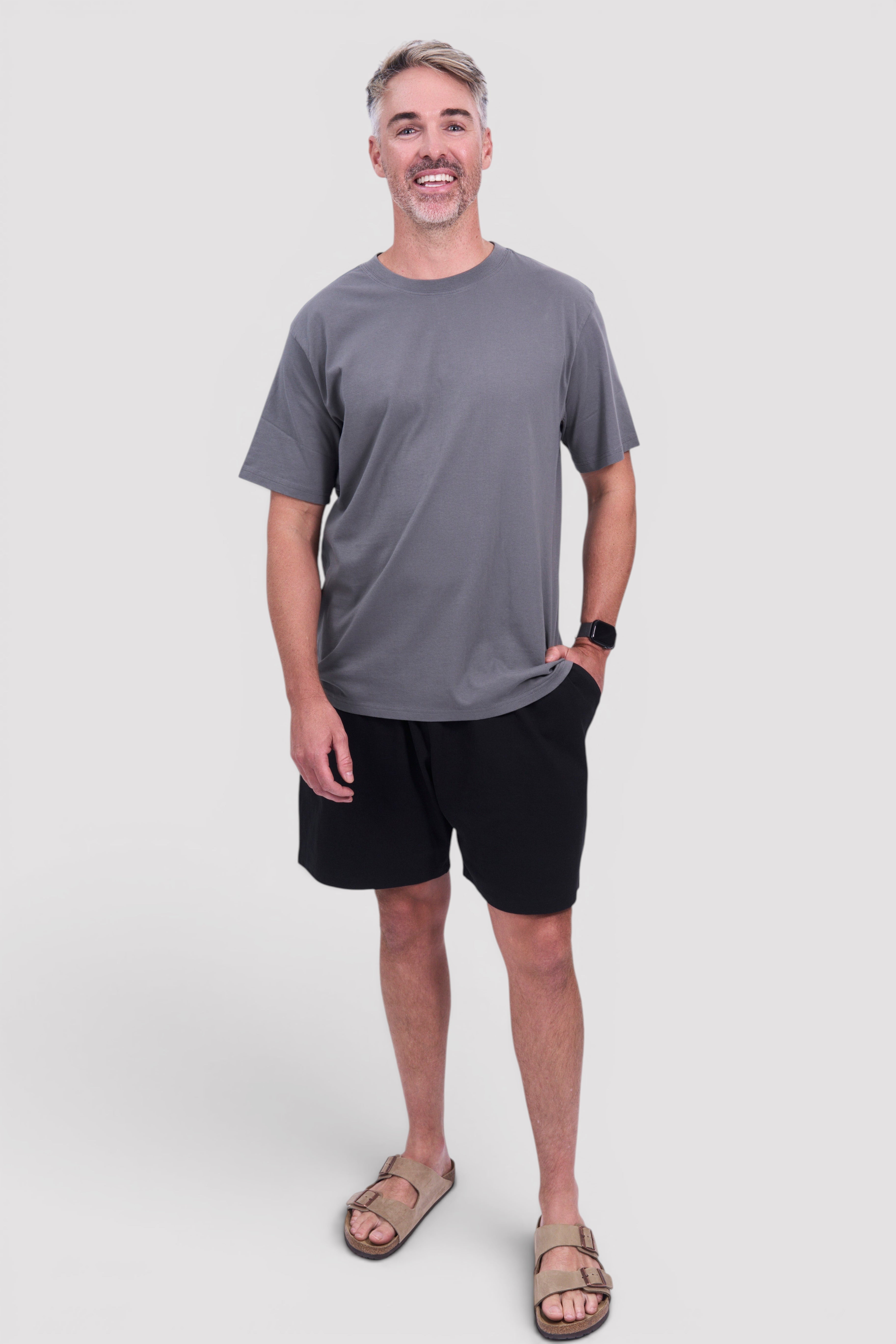 STAPLE Co organic cotton everyday t-shirt and shorts