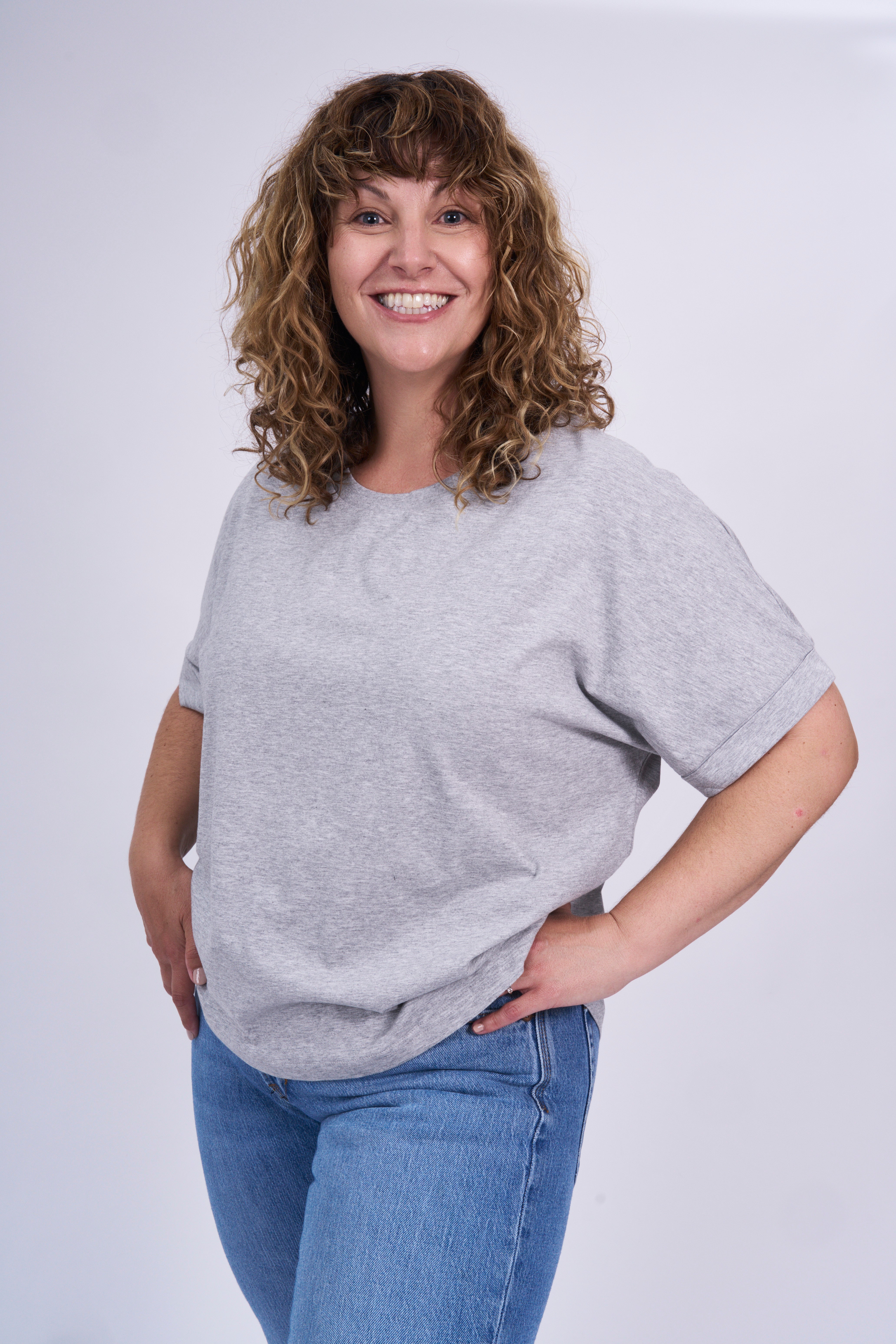 Boxy Rolled Sleeve T-shirt - Organic Cotton