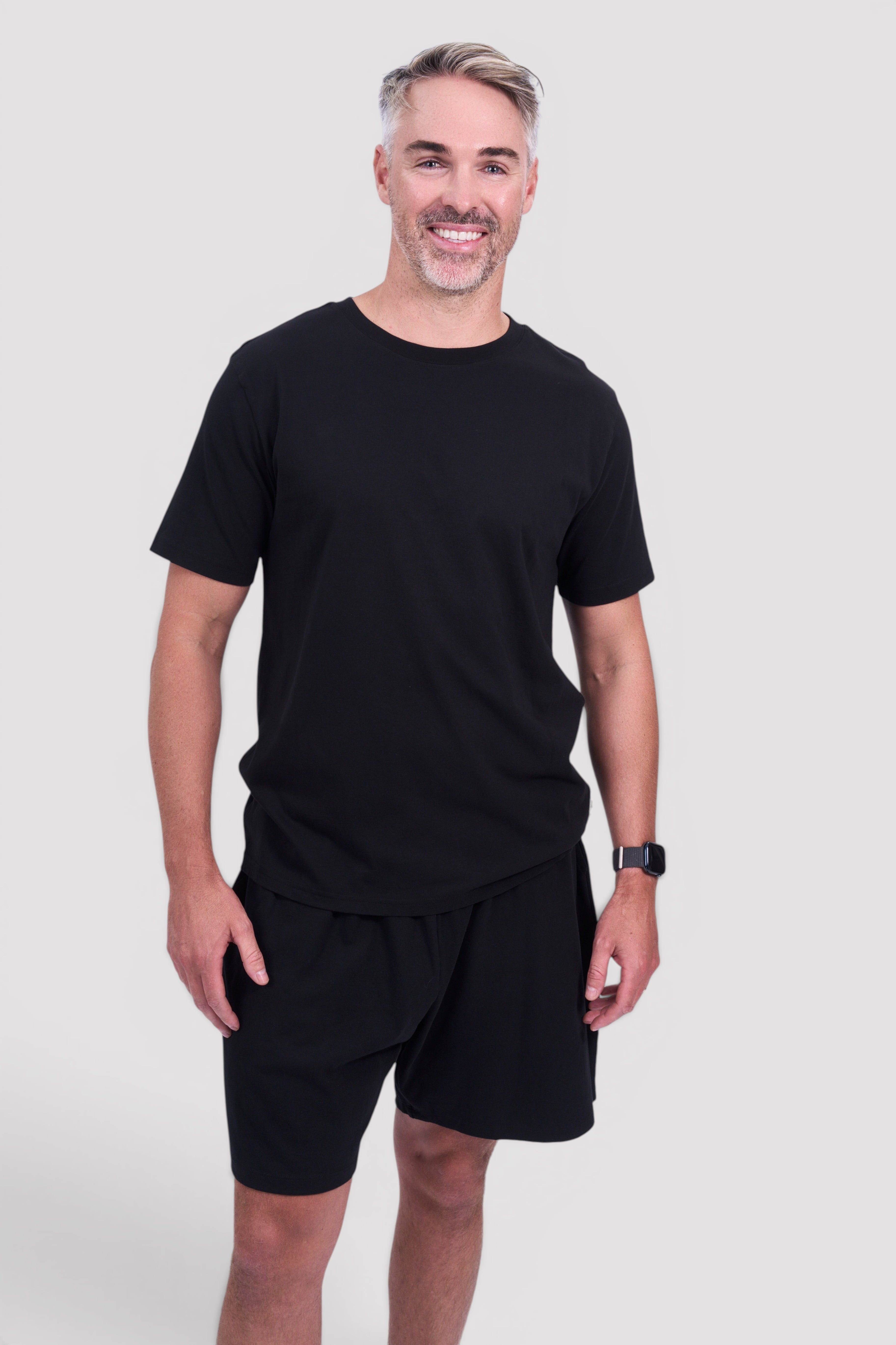 STAPLE Co organic cotton everyday t-shirt and shorts