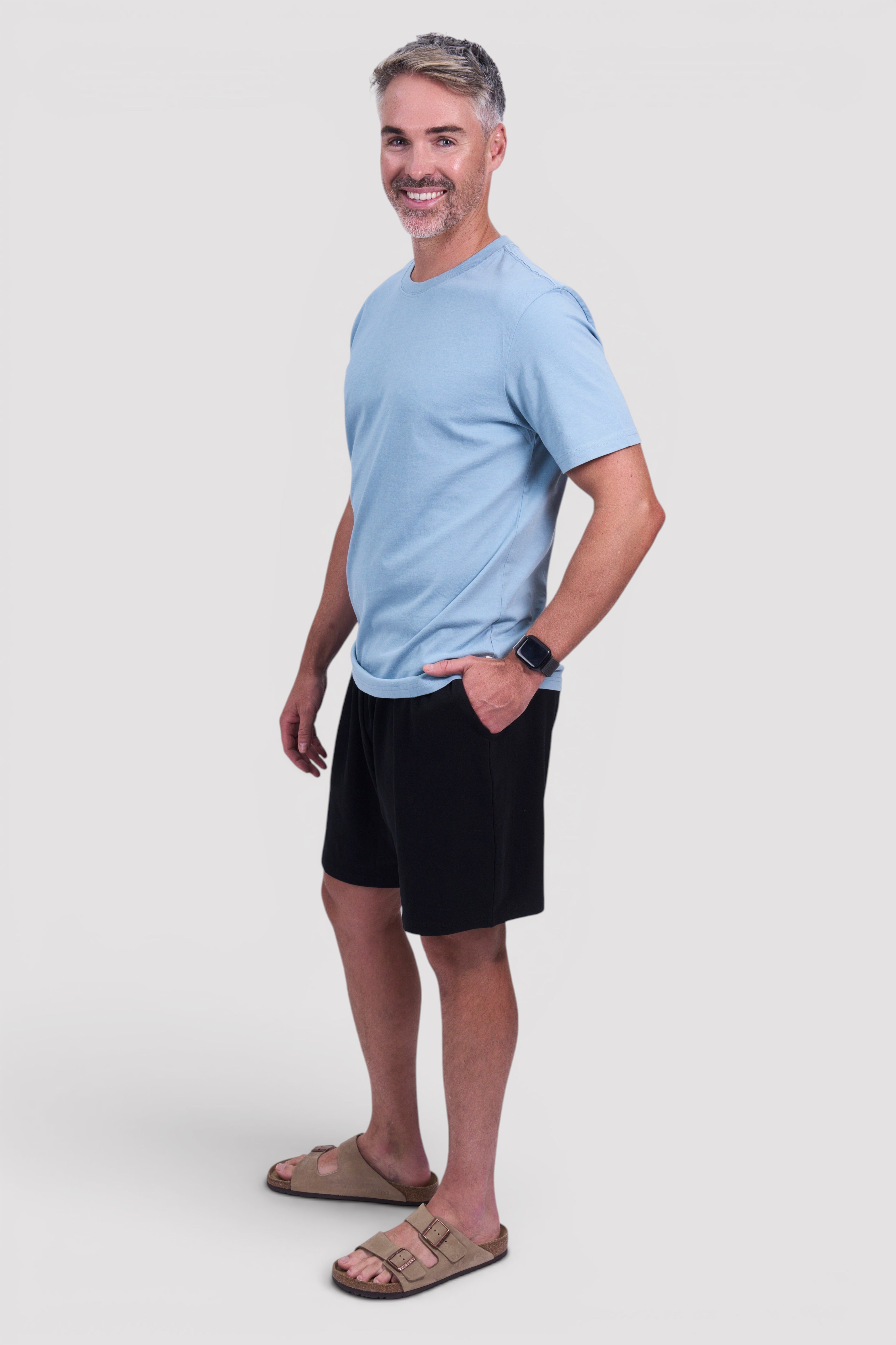 STAPLE Co organic cotton everyday t-shirt and shorts